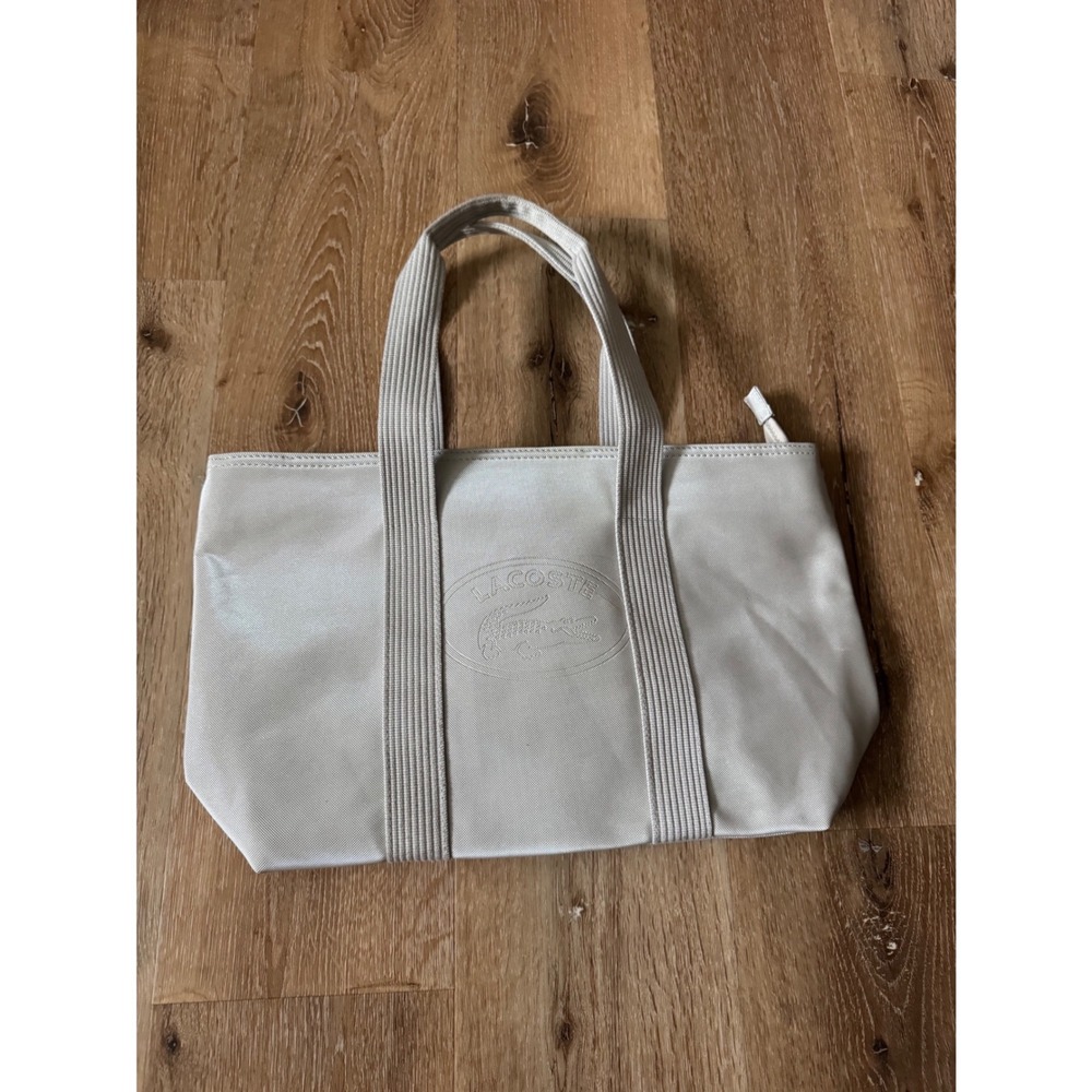 Lacoste L12.12 Silver Concept Small Zip Tote Bag